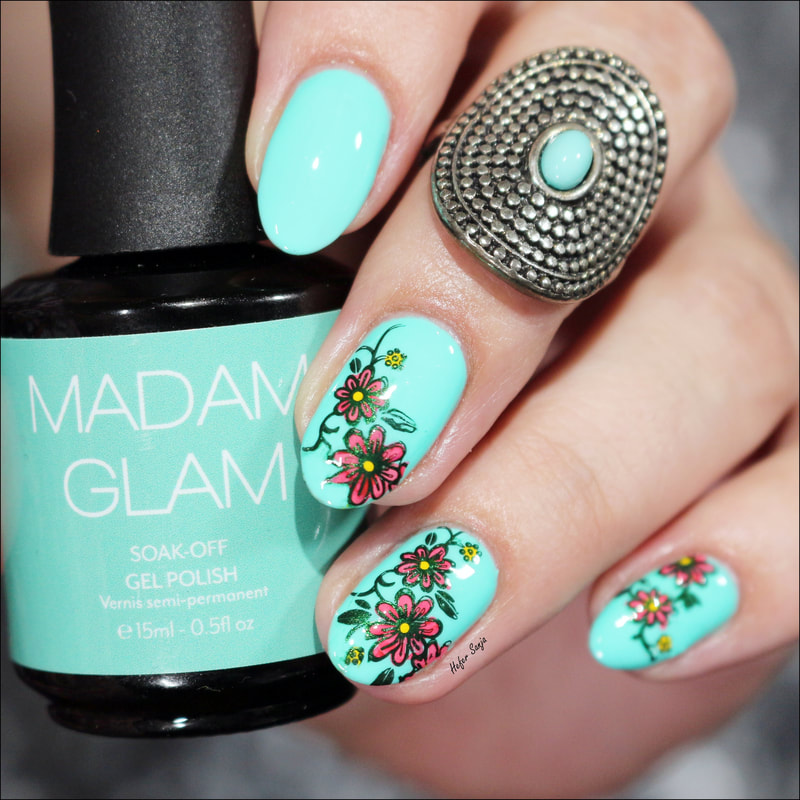 Turquoise Nails how to - SoNailicious