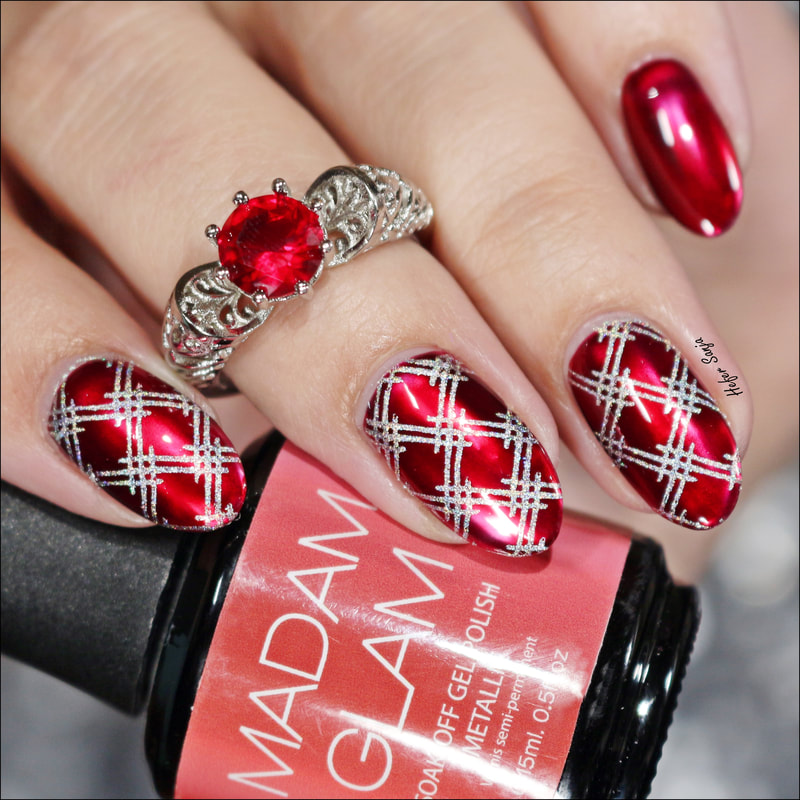 Birthstone-inspired Nail Art - Sparkly Polish Nails | Ruby nails, Nail art  designs, Nails