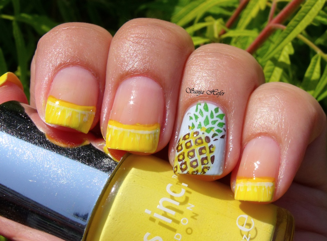 Pineapple nails | Pineapple nails, Toe nail designs, Toe nail art